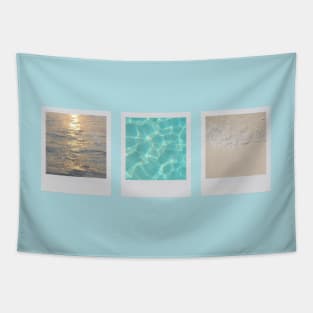 Tryptic: Sea Polaroids (abstract nature photography) Tapestry