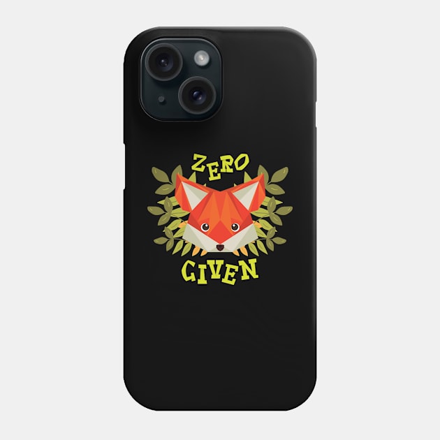 Zero fox given Phone Case by onemoremask