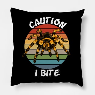 Tarantula "Caution I Bite" Pillow