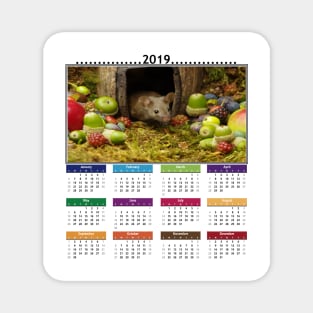 cute mouse 2019 Calendar Magnet