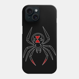 Black Widow Tribal Design Phone Case