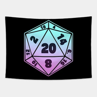 Pastel D20 Dice Tapestry