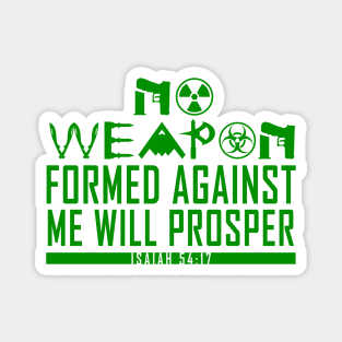 No Weapon Formed (Forest Green) Magnet