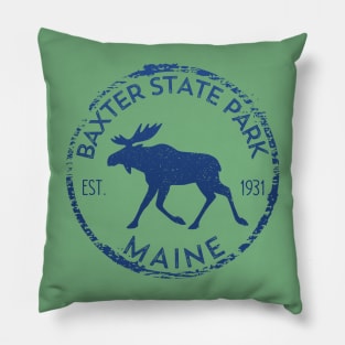 Baxter State Park Maine ME Moose Lovers Hiking Souvenirs Pillow