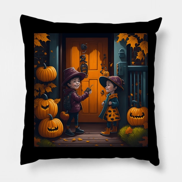 Trick or Treat Pillow by Shiwwa