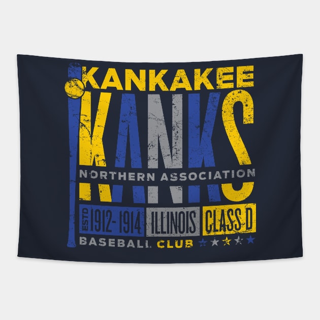 Kankakee Kanks Tapestry by MindsparkCreative