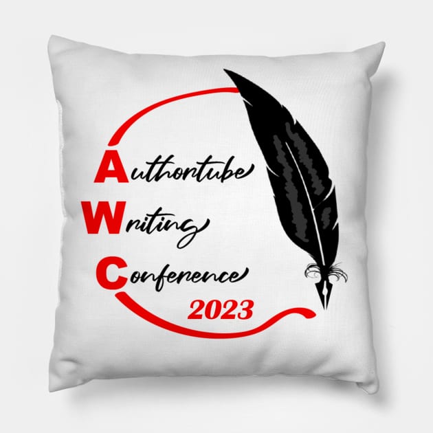 2023 AWC Merch Pillow by Authortube Writing Conference