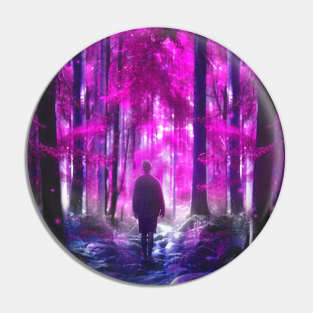 trippy forest Pin