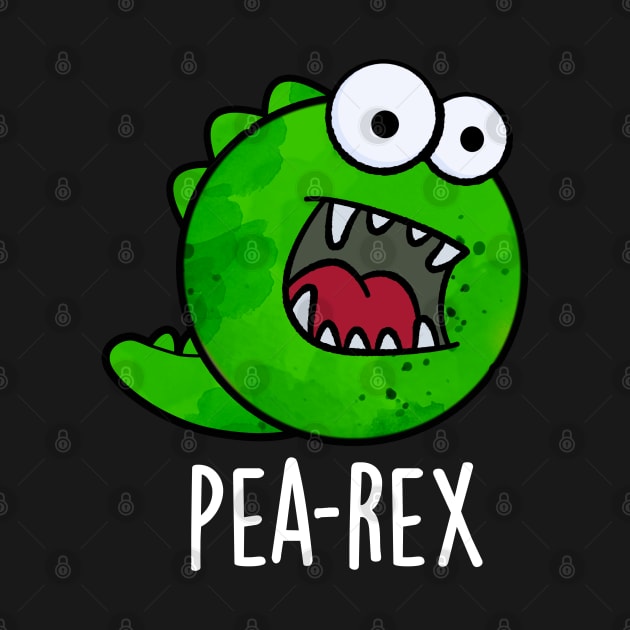 Pea Rex Funny Dinosaur Veggie TRex Pun by punnybone