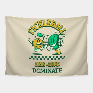 Pickleball Dink Dunk Dominate Tapestry