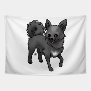 Dog - Chihuahua - Long Haired - Black Tapestry