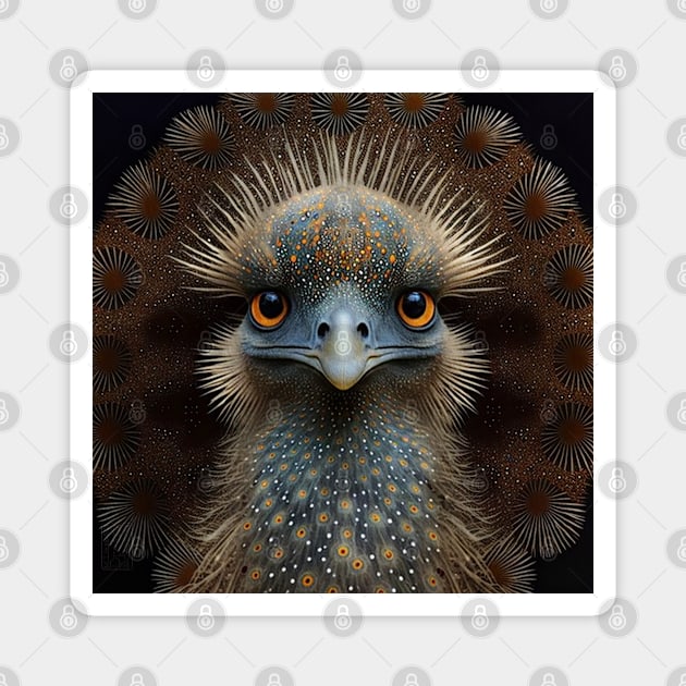 Ostrich Spirit, Beautiful Wildlife Magnet by Dream and Design