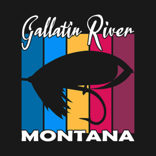 Gallatin River Montana fly fishing T-Shirt