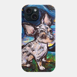 Merle Teacup Chihuahua Night Phone Case