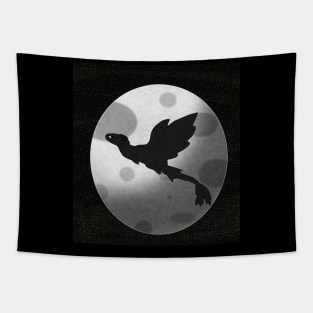 The Night Fury and the Moon (background ver.) Tapestry