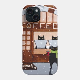 The Cats Coffeehouse Phone Case