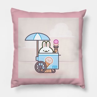 Ice Cream Bunny Pillow