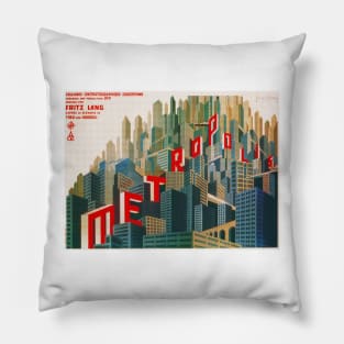 Fritz Lang Metropolis 1927 Classic Sci Fi Film Vintage Movie Pillow