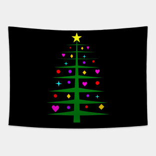 Modern Minimal Christmas Tree Tapestry