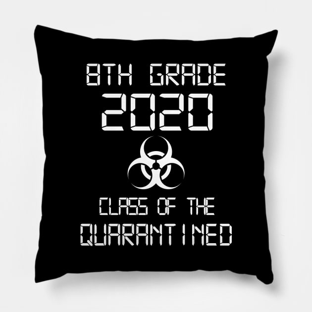 8th Grade 2020 Class Of The Quarantined Graduation Pillow by Jason Smith