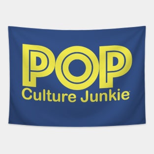 Pop Culture Junkie Logo Tapestry