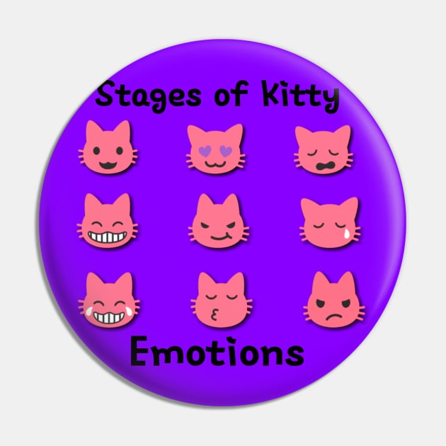 Stages of Kitty Emotions Pin by AlondraHanley