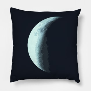 Abstract Moon Pillow