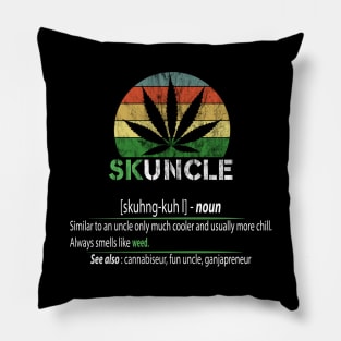 SKUNCLE, SKUNKLE FUNNY UNCLE SHIRT Pillow