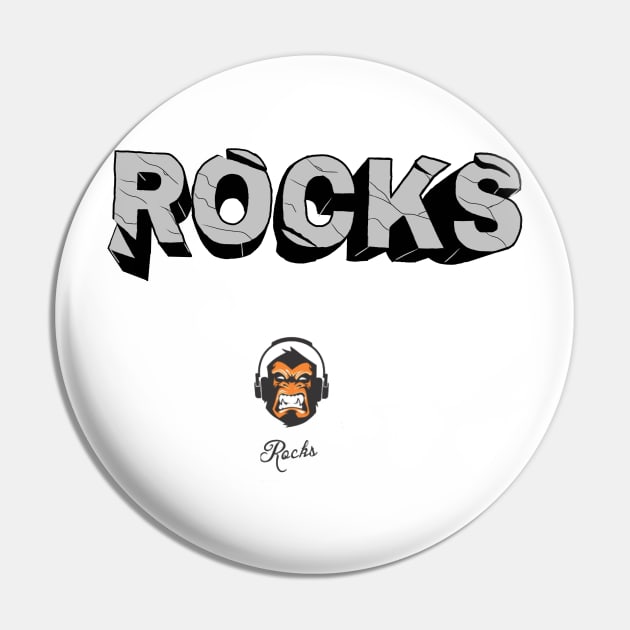 Rock design Pin by Halmoswi