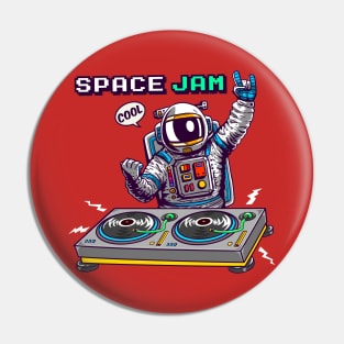 dj astronaut Pin