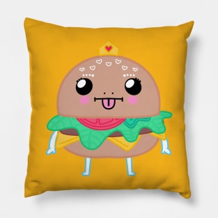 Burger Princess Pillow