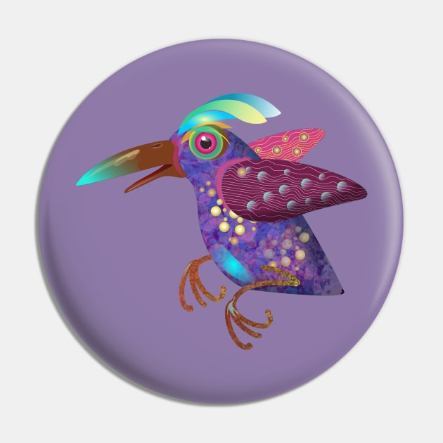 Snappy Magic Bird Pin by emespixels