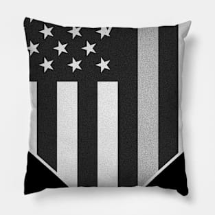 Corrections Thin Silver Line Pillow