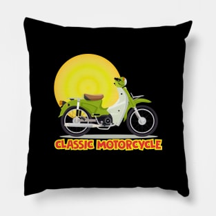 Classic Motorcycle Pillow