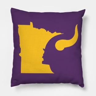 Minnesota vikings yellow Pillow