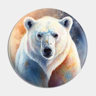 Polar Bear - Watercolor Paint Pin