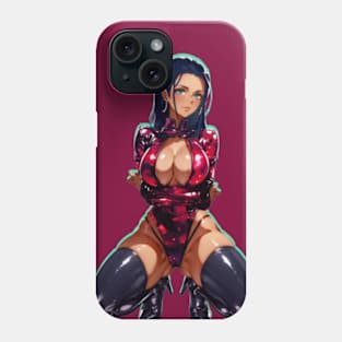 Nico Robin #2 Sexy Red Latex. Hot anime waifu. Phone Case