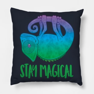 Stay Magical Levitating Chameleon Pillow