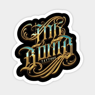 Ink Bomb Tattoo logo 2 Magnet