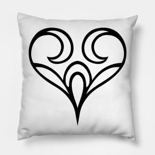 Abstract Heart Pillow