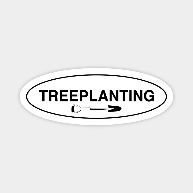 Treeplanting - Shovel/Speed Spade Magnet by johnstoncreative