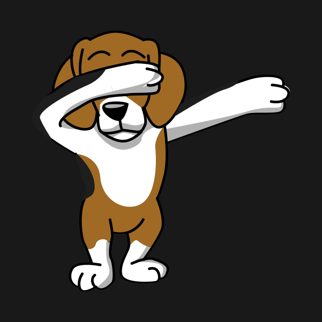 Cute Dabbing Beagle Dab Dance by teepartee