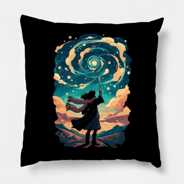 Spiral of Magic - Fantasy Pillow by Fenay-Designs