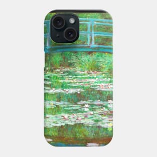 Claude Monet Japanese Footbridge famous art painting Phone Case