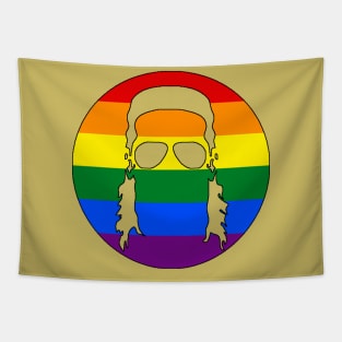 Mullet Silhouette - Rainbow Tapestry