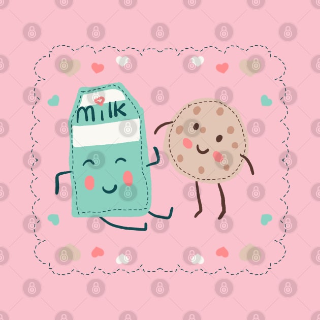 Cute milk box and cookie by Mimie20