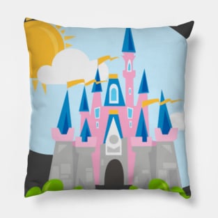 Pink Castle of Doom Pillow