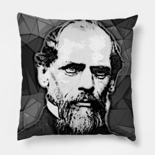 John A. Roebling Black and White Portrait | John A. Roebling Artwork 13 Pillow