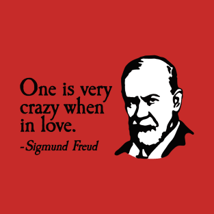 One is very crazy when in love Valentine's day fun T-Shirt