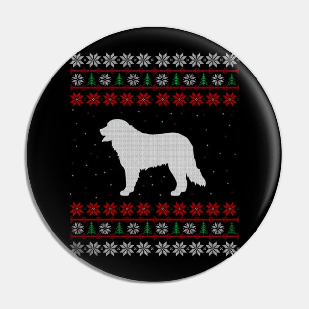 Bernese Mountain Dog Ugly Christmas Sweater Gift Pin by uglygiftideas